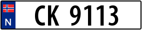 Trailer License Plate